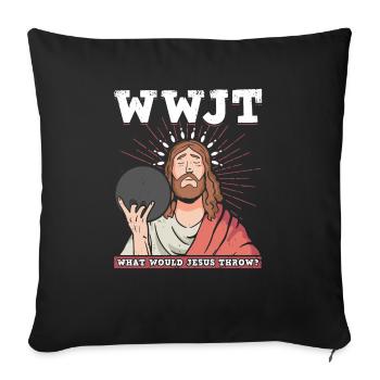 Bowling Alley Funny Bowling Players Life Gift - Sofa pillowcase 17,3'' x 17,3'' (45 x 45 cm) - black - Front