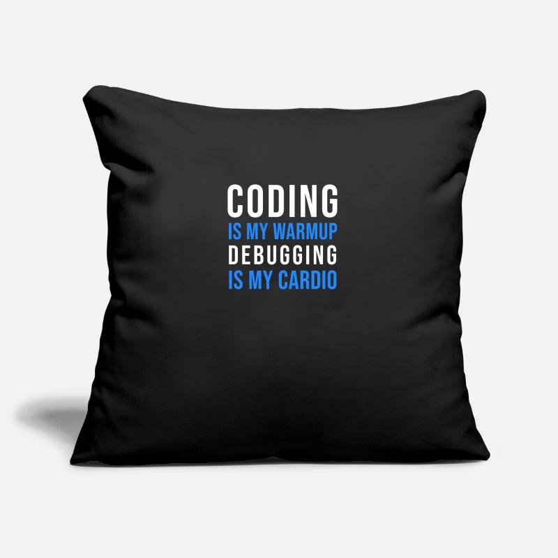 Lustiger Programmierer Spruch Coding Informatik Sofakissenbezug 45 x 45 cm