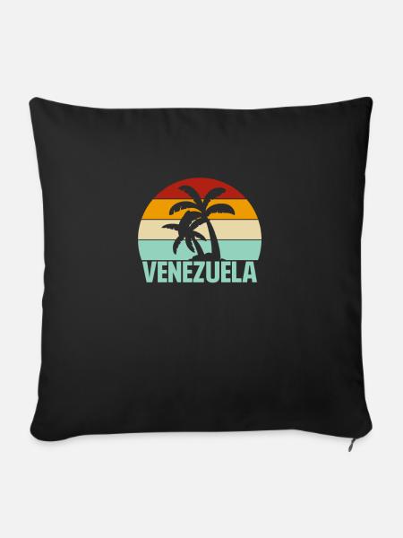 Venezuela - Sofakissenbezug 45 x 45 cm - Schwarz