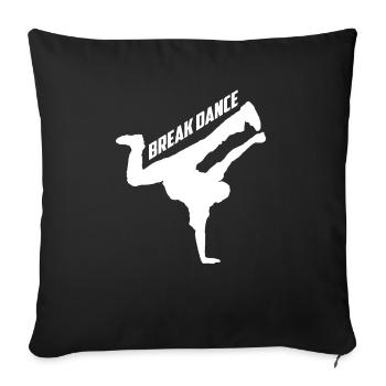 Breakdance BBoy BGirl Streetdance Breakdance - Sofakissenbezug 45 x 45 cm - Schwarz - Vorne