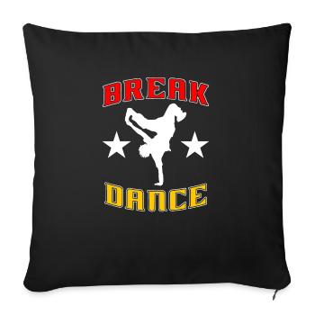 Breakdance BBoy BGirl Streetdance Breakdance - Sofakissenbezug 45 x 45 cm - Schwarz - Vorne