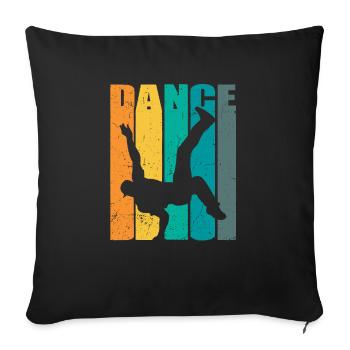 Breakdance BBoy BGirl Streetdance Breakdance - Housse de coussin décorative 45 x 45 cm - noir - Devant