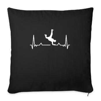 Breakdance BBoy BGirl Streetdance Breakdance - Sofakissenbezug 45 x 45 cm - Schwarz - Vorne