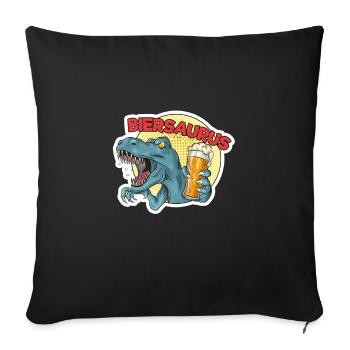Bier - Sofakissenbezug 45 x 45 cm - Schwarz - Vorne
