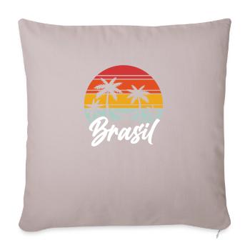 Brazil Therapy Flag Flag Retro Gift - Sofa pillowcase 17,3'' x 17,3'' (45 x 45 cm) - light taupe - Front