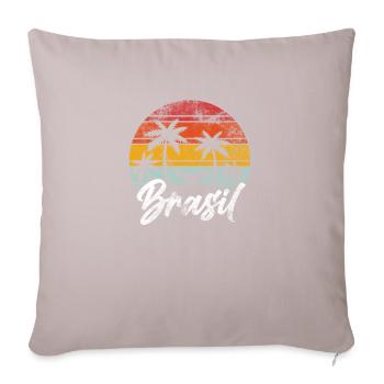 Brazil - Sofa pillowcase 17,3'' x 17,3'' (45 x 45 cm) - light taupe - Front