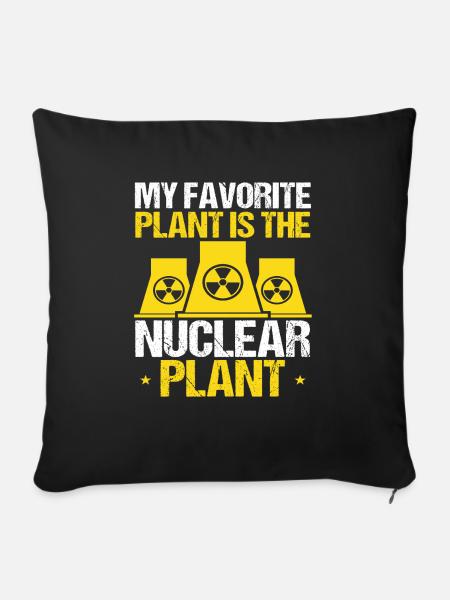 Ingénieur nucléaire Superpower Engineering Étudiant - Housse de coussin décorative 45 x 45 cm - noir