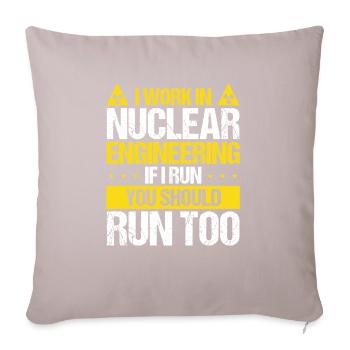Nuclear Engineer Nuclear Engineer Professor - Sofakissenbezug 45 x 45 cm - helles Taupe - Vorne