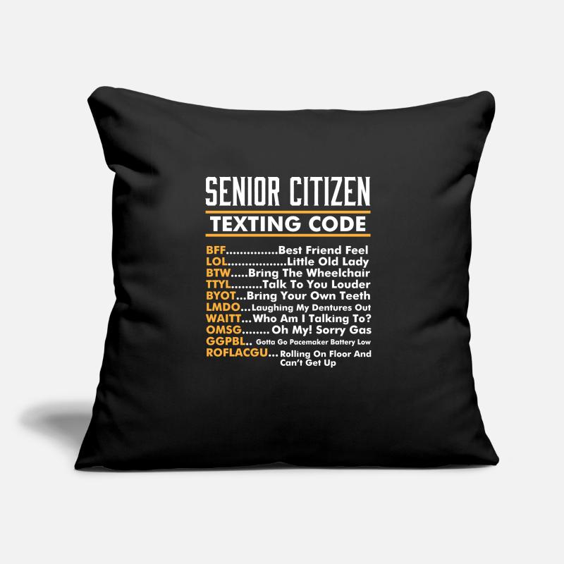 Funny Old People I Elderly I Senior Citizen Sofa pillowcase 17,3'' x 17,3'' (45 x 45 cm)