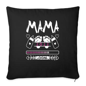 mama 2022 - Sofakissenbezug 45 x 45 cm - Schwarz - Vorne