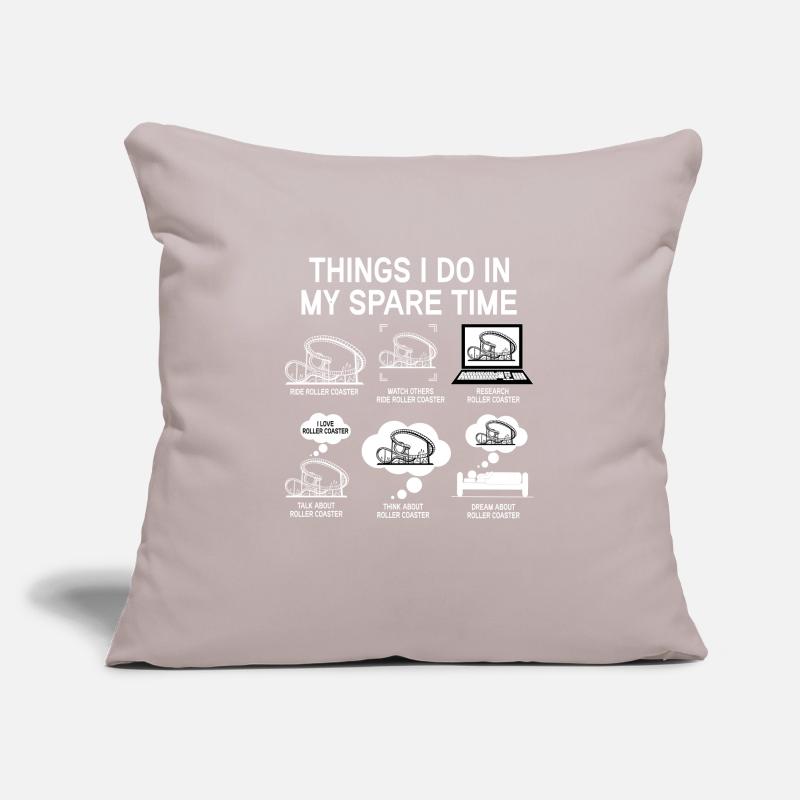 Rollercoaster Parc d’attractions Rollercoaster Ride Housse de coussin décorative 45 x 45 cm