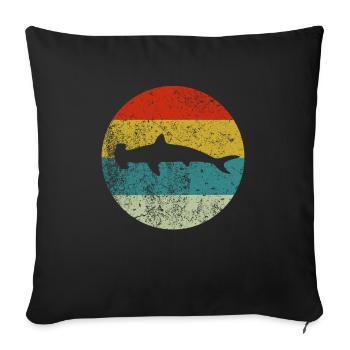 Hammerhai - Sofakissenbezug 45 x 45 cm - Schwarz - Vorne