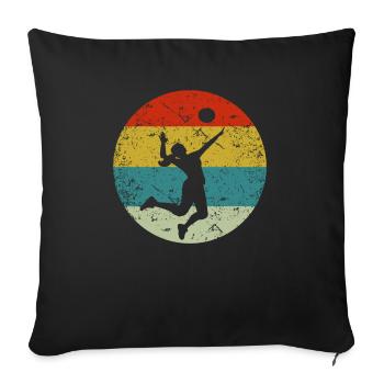Volleyball - Sofakissenbezug 45 x 45 cm - Schwarz - Vorne