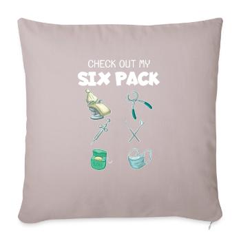 Dentist - Sofa pillowcase 17,3'' x 17,3'' (45 x 45 cm) - light taupe - Front