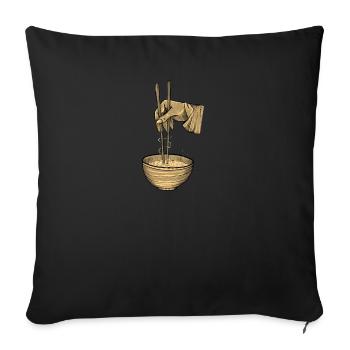Vietnam I Saigon Scooter Pho Bo Motif de voyage pour - Housse de coussin décorative 45 x 45 cm - noir - Devant