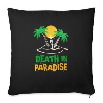Death in Paradise motiv - geschenkidee - Sofakissenbezug 45 x 45 cm - Schwarz - Vorne