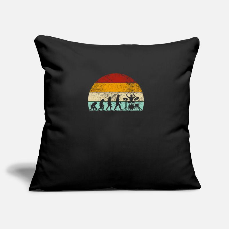 Batterie Evolution Batteur Batteur Housse de coussin décorative 45 x 45 cm