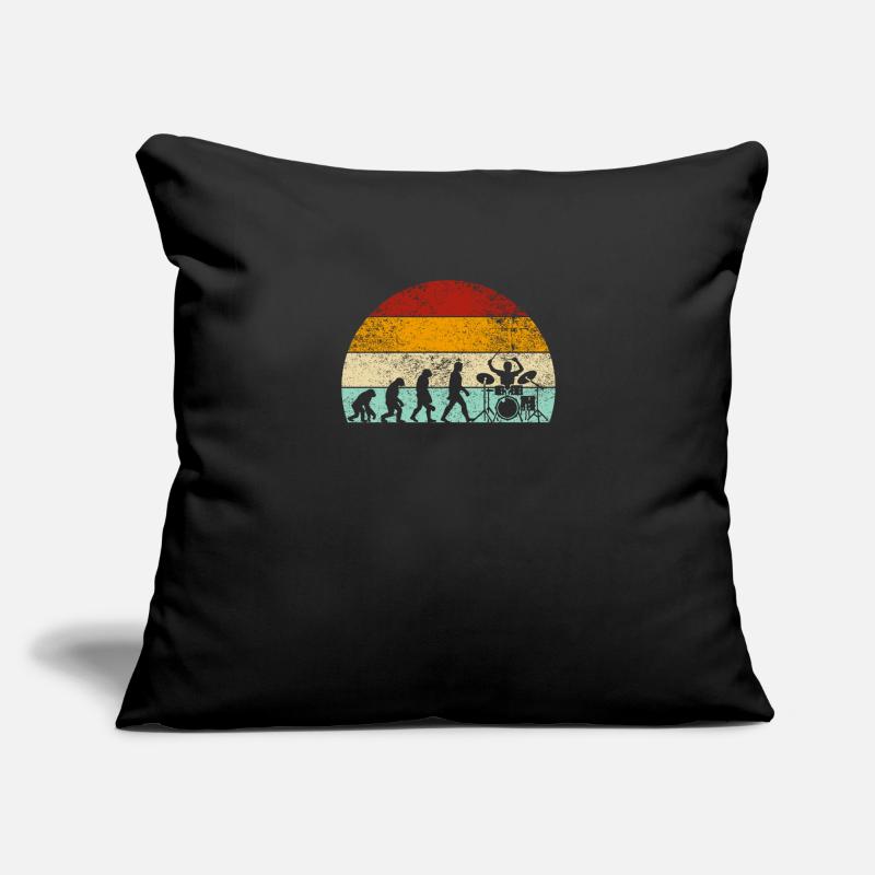 Drums Evolution Drummer Drummer Sofa pillowcase 17,3'' x 17,3'' (45 x 45 cm)