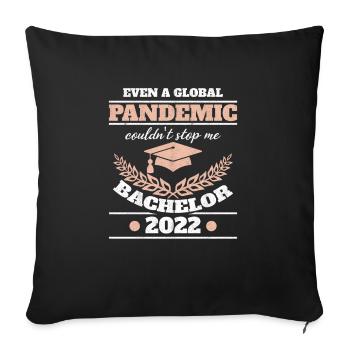 Baccalauréat Diplôme d’études supérieures baccalauréat 2022 - Housse de coussin décorative 45 x 45 cm - noir - Devant