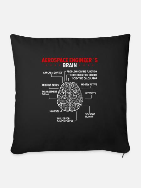 Aerospace Engineer Aerospace Engineering Signs - Sofakissenbezug 45 x 45 cm - Schwarz