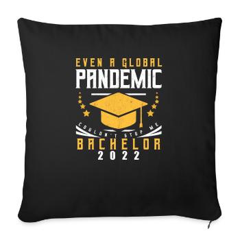 Diplôme de baccalauréat 2022 Diplôme Baccalauréat Diplômé - Housse de coussin décorative 45 x 45 cm - noir - Devant