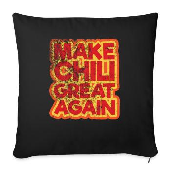 Great Chili - Sofakissenbezug 45 x 45 cm - Schwarz - Vorne