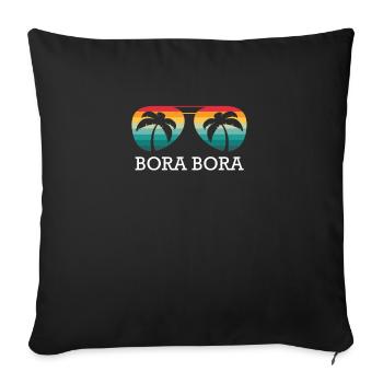 Bora Bora - Housse de coussin décorative 45 x 45 cm - noir - Devant