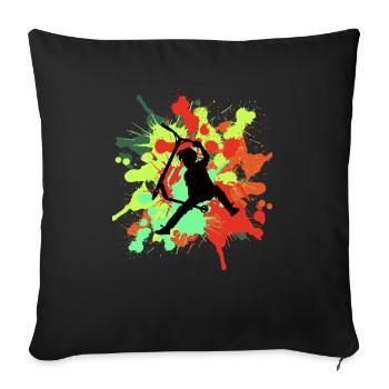 freestyle scooter - Sofa pillowcase 17,3'' x 17,3'' (45 x 45 cm) - black - Front
