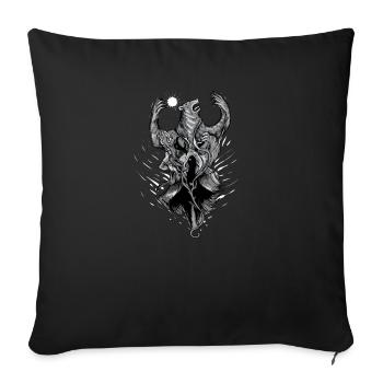 Druid I Celts & Vikings Norse motif for - Sofa pillowcase 17,3'' x 17,3'' (45 x 45 cm) - black - Front