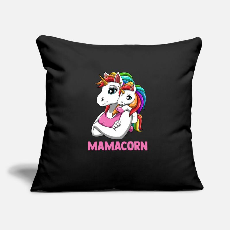Mamacorn Mutter Tochter Einhörner Sofakissenbezug 45 x 45 cm