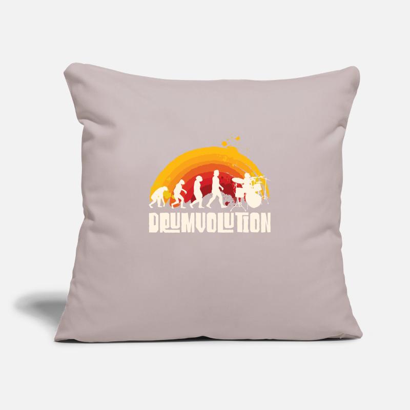 Drumvolution Drums Drumming Percussion Drummer Sofa pillowcase 17,3'' x 17,3'' (45 x 45 cm)