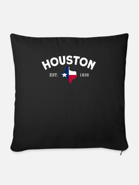 Houston - Sofakissenbezug 45 x 45 cm - Schwarz