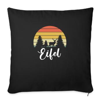 Eifelkind Eifel Heimat Eifelkinder - Sofakissenbezug 45 x 45 cm - Schwarz - Vorne