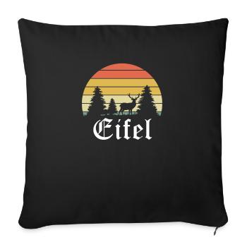 Eifelkind Eifel Heimat Eifelkinder - Sofakissenbezug 45 x 45 cm - Schwarz - Vorne
