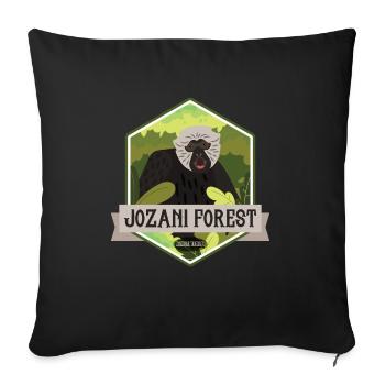 Jozani Forest - Zanzibar, Tanzanie - Housse de coussin décorative 45 x 45 cm - noir - Devant