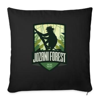 Jozani Forest - Zanzibar, Tanzanie - Housse de coussin décorative 45 x 45 cm - noir - Devant