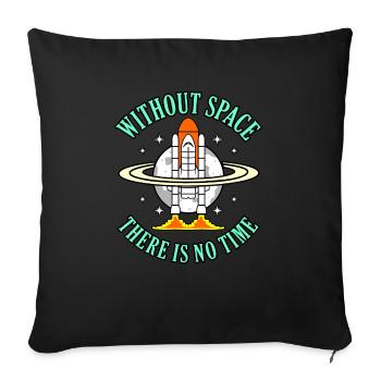 Space - Sofa pillowcase 17,3'' x 17,3'' (45 x 45 cm) - black - Front