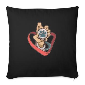 Vet Student Veterinarian Pets - Sofa pillowcase 17,3'' x 17,3'' (45 x 45 cm) - black - Front
