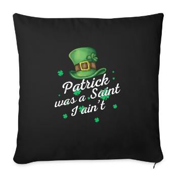 St. Patrick's Day - Sofa pillowcase 17,3'' x 17,3'' (45 x 45 cm) - black - Front