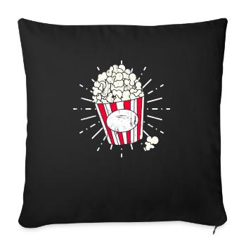 Mardi Gras & Carnaval - Popcorn Rétro - Housse de coussin décorative 45 x 45 cm - noir - Devant