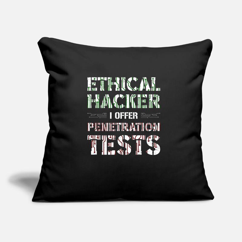 Développeur Web Computer Security Hacker Housse de coussin décorative 45 x 45 cm