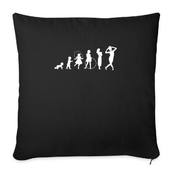 Evolution Dance Dancer Gift - Sofa pillowcase 17,3'' x 17,3'' (45 x 45 cm) - black - Front