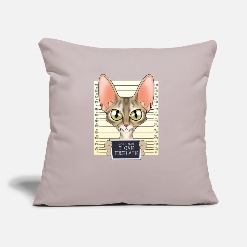 Devon Rex Cat Mom - Dear Mom I Can Explain Sofakissenbezug 45 x 45 cm