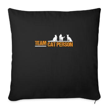maine Coon Cats Cat Cat Friend Gift Idea - Sofa pillowcase 17,3'' x 17,3'' (45 x 45 cm) - black - Front