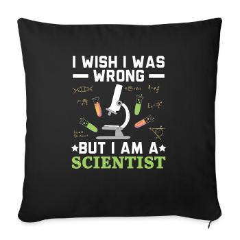 Science Lover Biology Teacher Scientist Chemistry - Sofa pillowcase 17,3'' x 17,3'' (45 x 45 cm) - black - Front