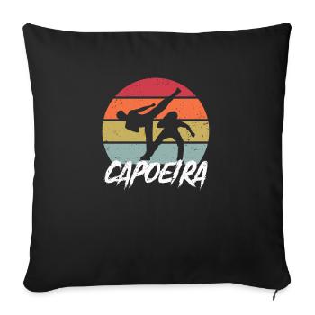 Capoeira Martial Arts Brazil Martial Arts Workout - Sofa pillowcase 17,3'' x 17,3'' (45 x 45 cm) - black - Front