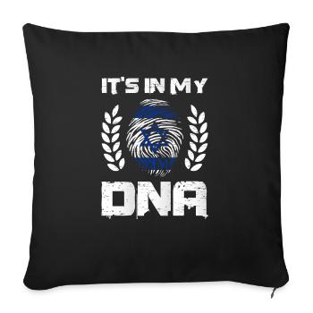 It's In My DNA Israeli for a Israeli Pride - Sofa pillowcase 17,3'' x 17,3'' (45 x 45 cm) - black - Front