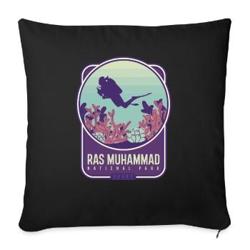 Ras-Muhammad-Nationalpark - Ägypten - Sofakissenbezug 45 x 45 cm - Schwarz - Vorne
