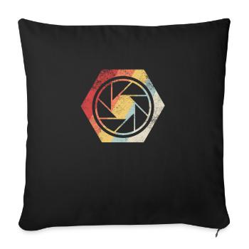 Photographer Gift Idea for Photographers Photography - Sofa pillowcase 17,3'' x 17,3'' (45 x 45 cm) - black - Front