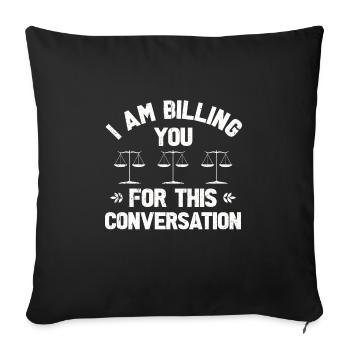 Avocat Tshirt Droit Avocat Juge Avocat Droit - Housse de coussin décorative 45 x 45 cm - noir - Devant